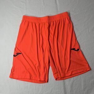 JOMA Men's ‎ Soccer Football Goalie Shorts Medium Bright Orange Polyester